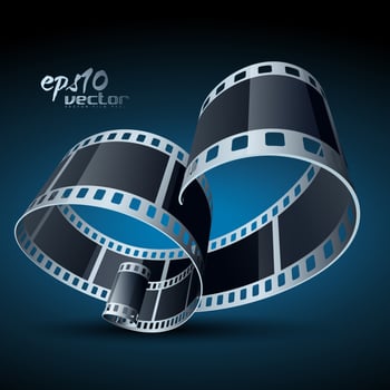 realistic vector reel film