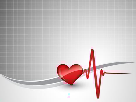 heart beat vector
