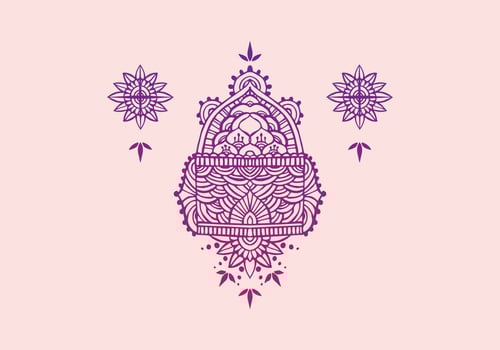 Henna Art Vector Illustration 