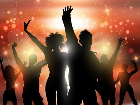 Party people background vector