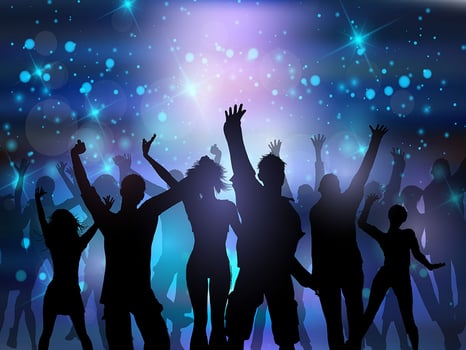 Disco background vector