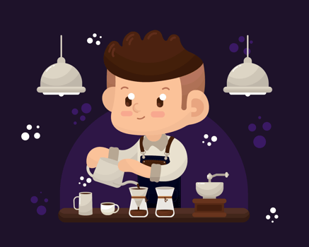 Barista Vector