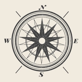 Vintage Compass Illustration vector