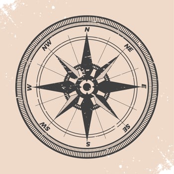 Vintage Compass Illustration vector