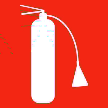 Fire extinguisher isolated icon. Vector