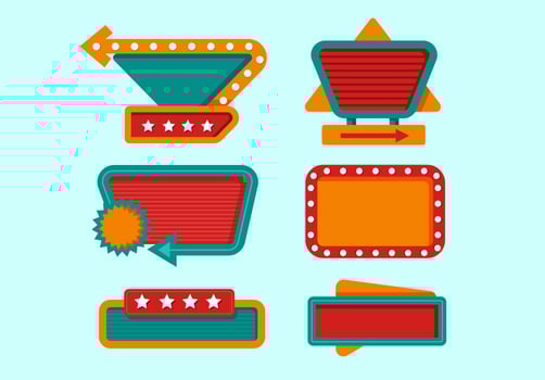 Vintage Signs Collection vector
