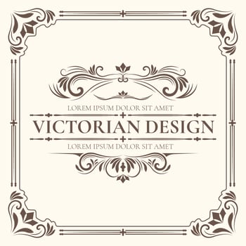 Victorian Design Template vector