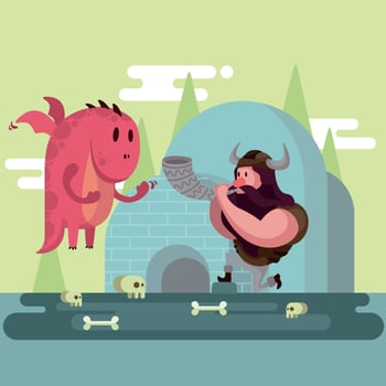 Viking Illustration vector