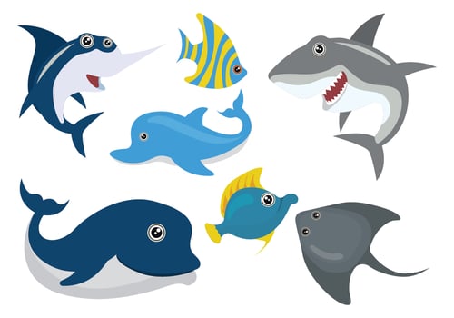 Cartoon Fish Illustration vector