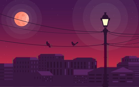 Vector City Landscape Illustration