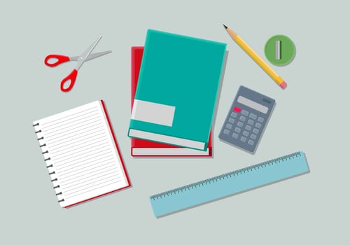 School Supplies Vector Illustration