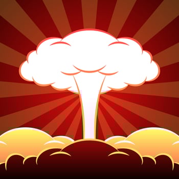 Nuclear Explosion Illustration vector