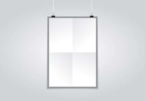 Elegant Poster Mockup vector