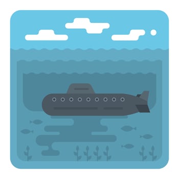 Submarine vector