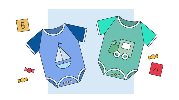 Baby Boy Clothes Vector