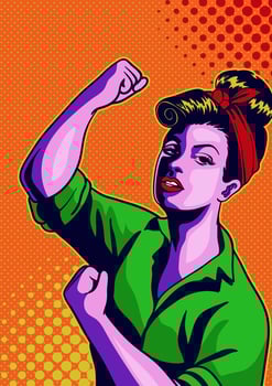 Women Modern Pop Art vector