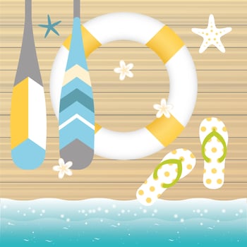 Vector Beautiful Summer Illustration