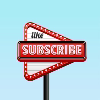 Vintage Sign You Tube  Vector