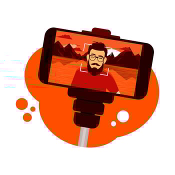 Selfie Stick Vector