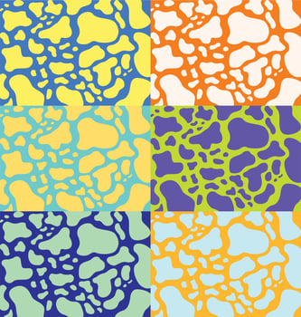 Colorful Cow Print Vector Pack