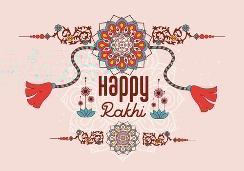 Happy Rakhi Background Vector