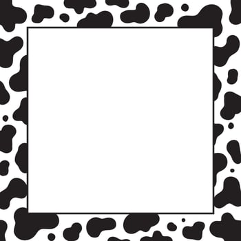 Cow Print Background Template vector