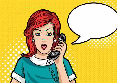 Modern Pop Art Illustration vector