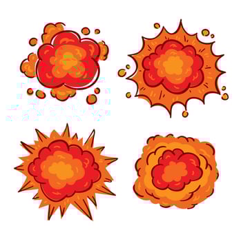 Hand Drawn Explosion Vector