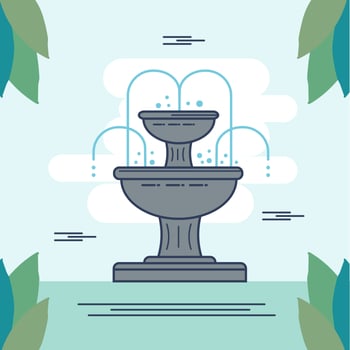 Fountain Illustration Vector
