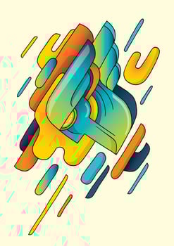 New school tattoo vector