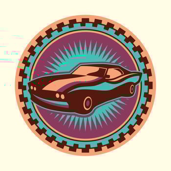 Car badge vector