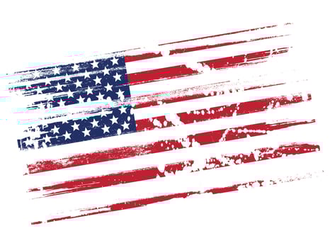 Grungy US Flag Vector