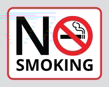 Symbol Vector - No Smoking Vector 