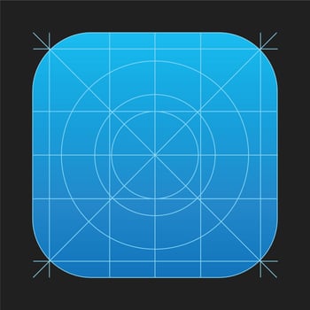 IOS7 App Icon Vector Grid