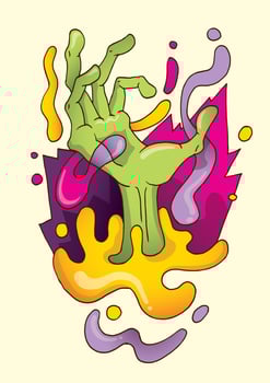 New school tattoo vector