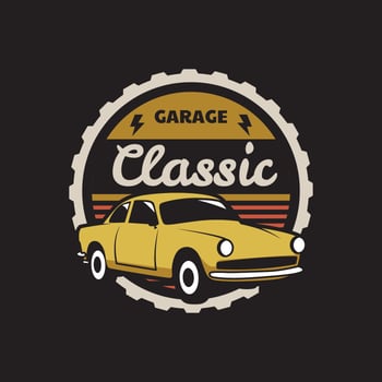 Classic Car Badge vector