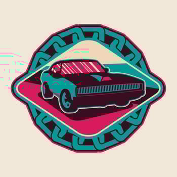 Car badge vector