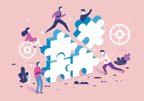 Isometric Teamwork Vol 3 Vector