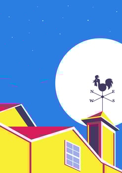 Weather Vane Illustration vector