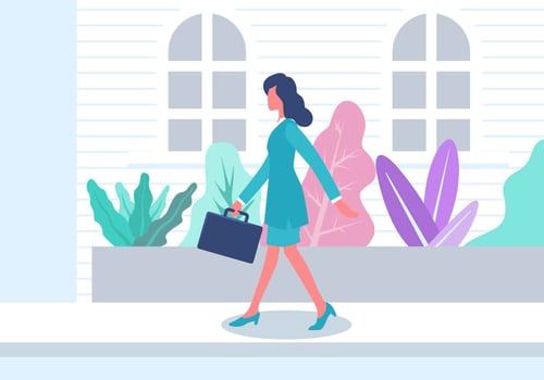 Professional Woman Vector Illustration
