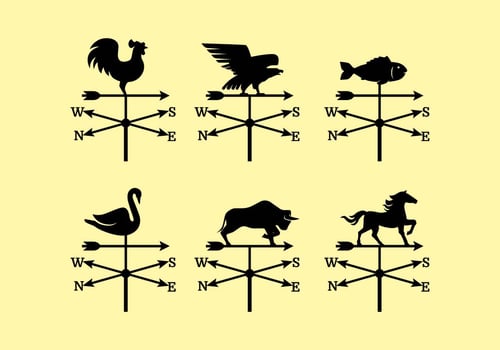 Weather Vane Collection Vector