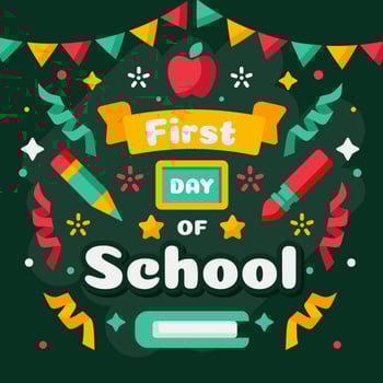 First Day of School Vector