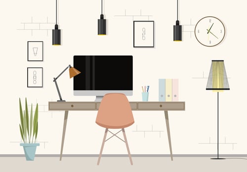Vector Office Room Illustration
