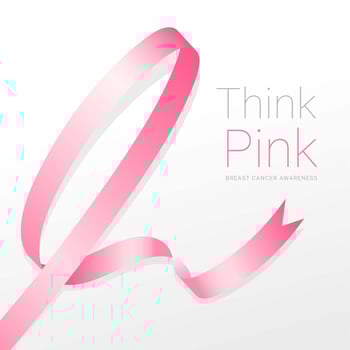 Think Pink Poster Vector