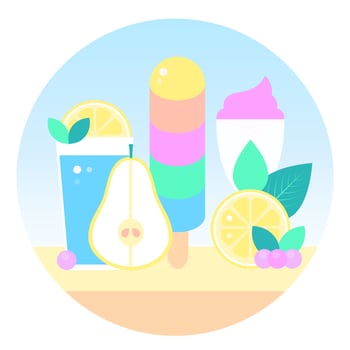 Vector Ice Cream Design Illustration
