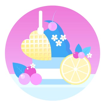 Vector Ice Cream Design Illustration