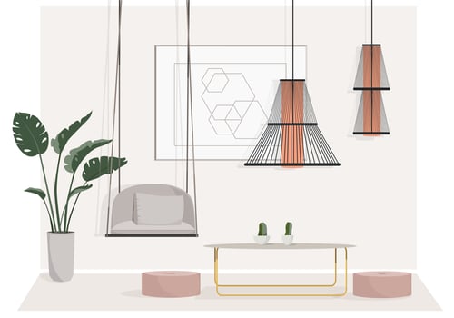 Vector Living Room Illustration