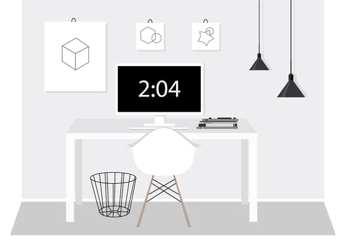 Vector Office Room Illustration