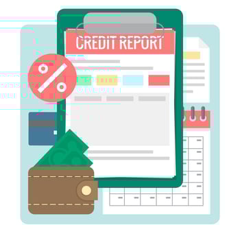 Credit Report vector
