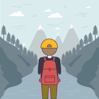 Flat Nature Explorer Vector